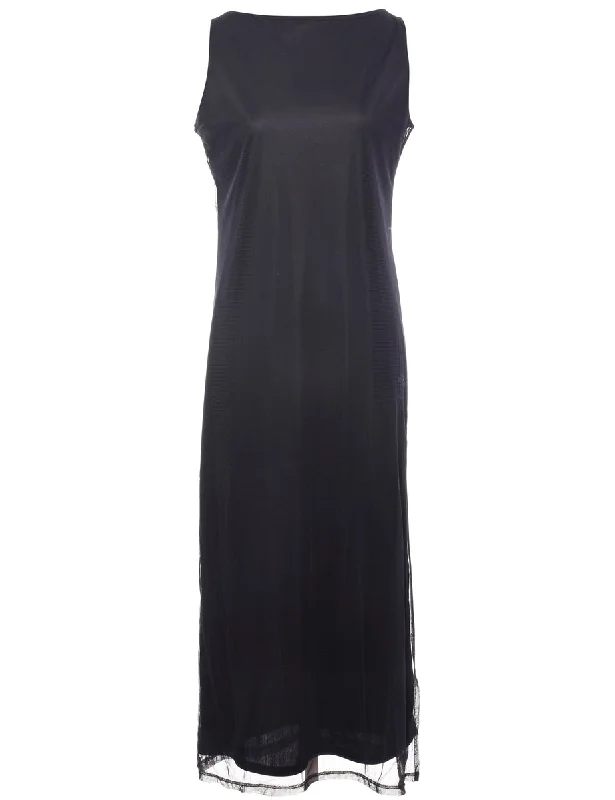 Navy Classic Evening Dress - M