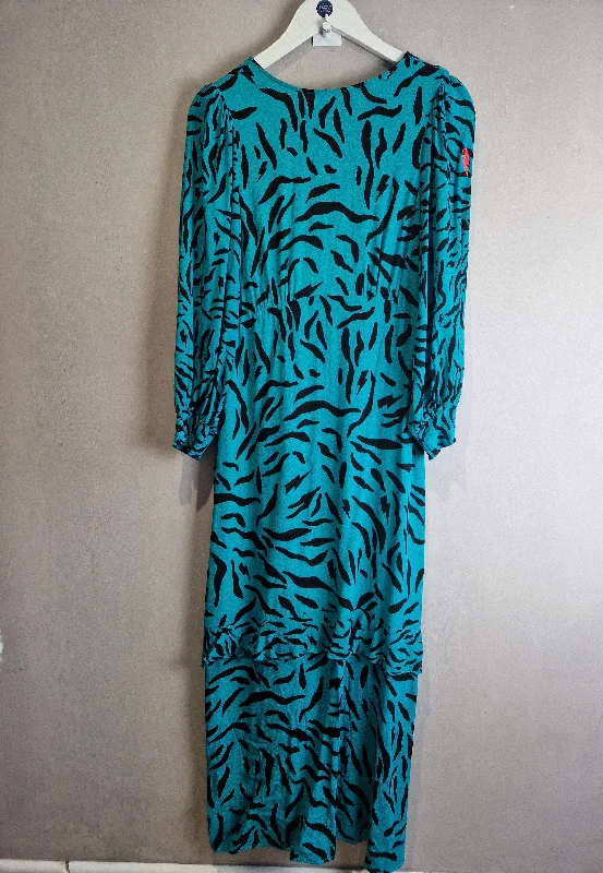 Scamp & Dude Green Stipe & Bolt dress - size 10