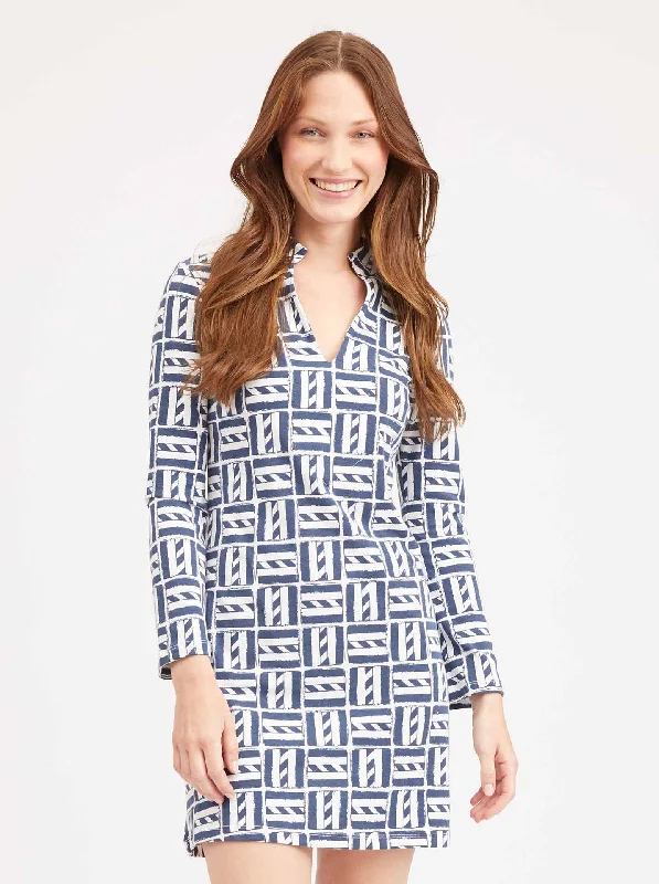 Mahi Tunic Dress - Cape Cod in Navy