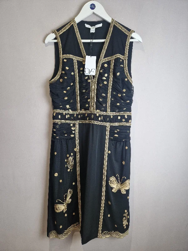 Diane Von Fustenberg Tyche Silk Cocktail Dress, new RRP £832 - size 12