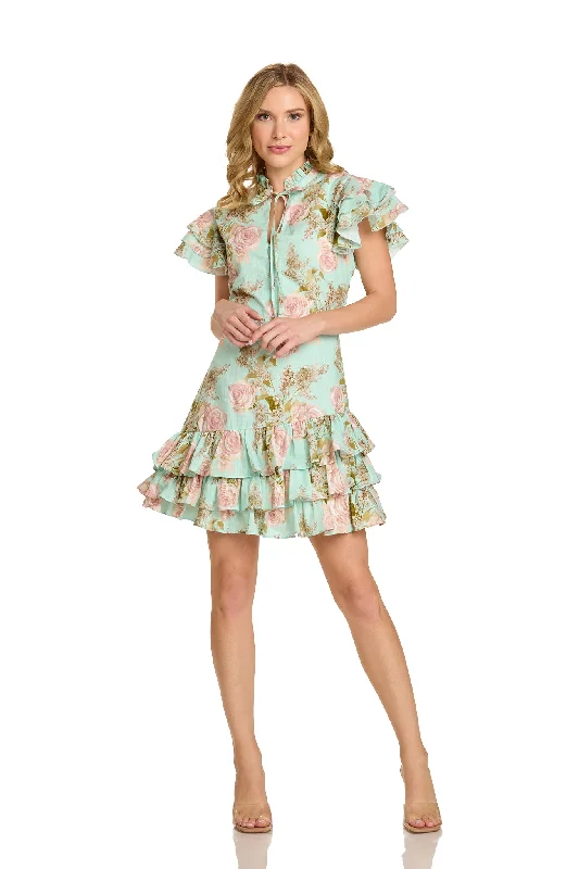 ASHTYN DRESS MINT FLORAL
