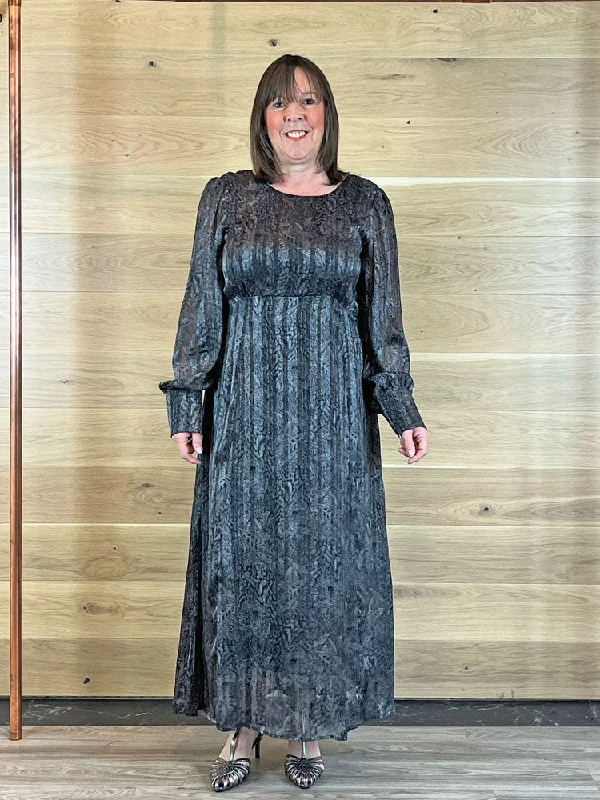 Pulz PzMeggy Long Dress Irish Cream Feather