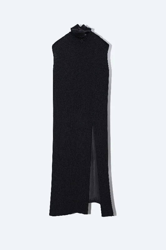 RIB KNIT DRESS