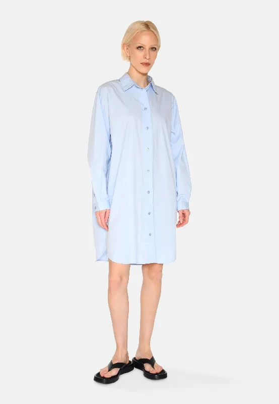 Hannah shirt-dress 4238 - Light Blue