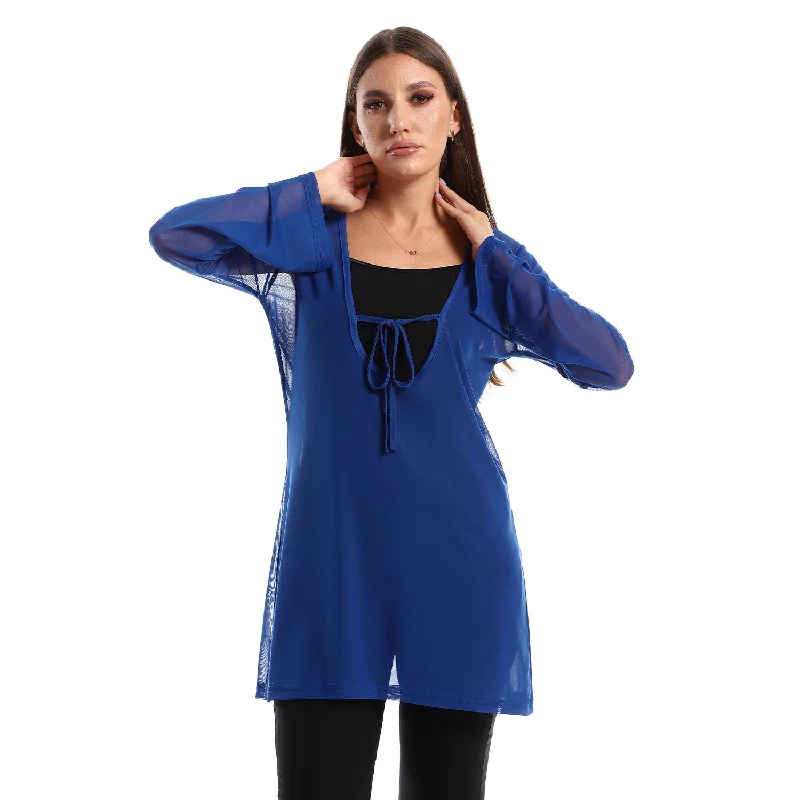 Chiffon Blouse With Sleeves - Kady