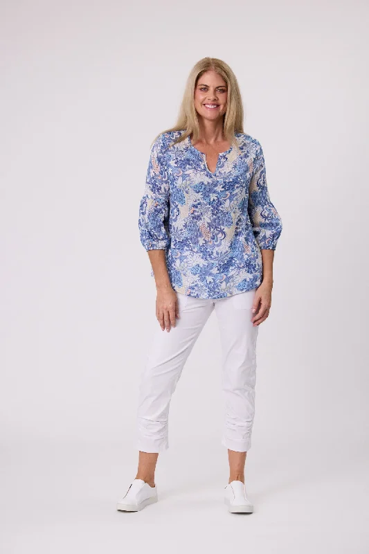 Democracy Serenity Blouse - Blue