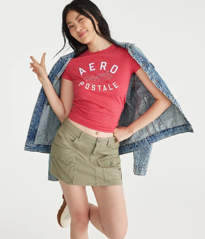 Aeropostale Arch Appliqué Graphic Tee