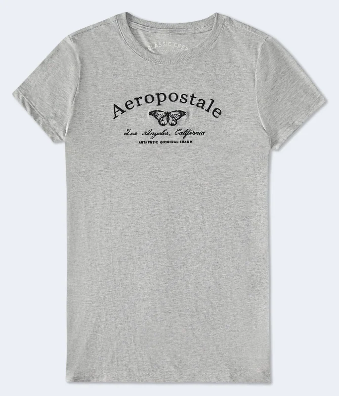 Aeropostale Arch Butterfly Graphic Tee