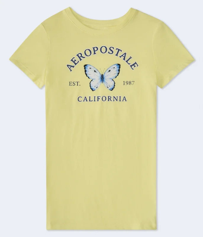 Aeropostale Butterfly Graphic Tee