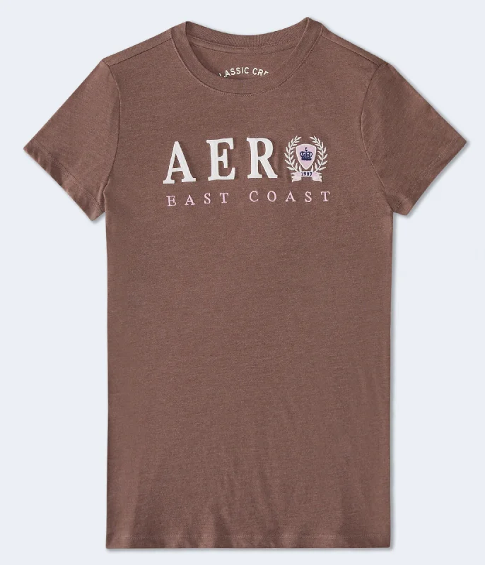 Aeropostale East Coast Crest Appliqué Graphic Tee