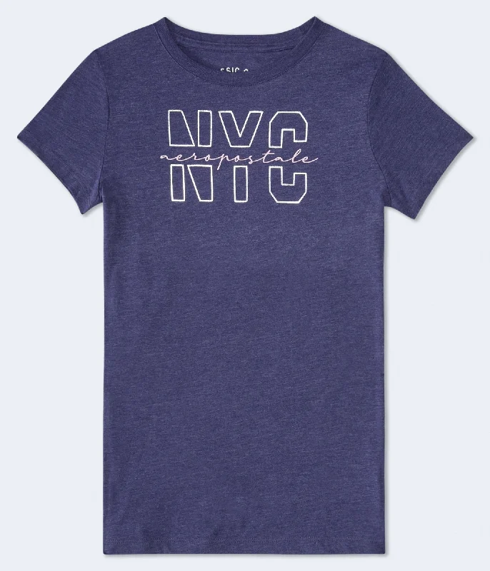 Aeropostale Nyc Foil Graphic Tee