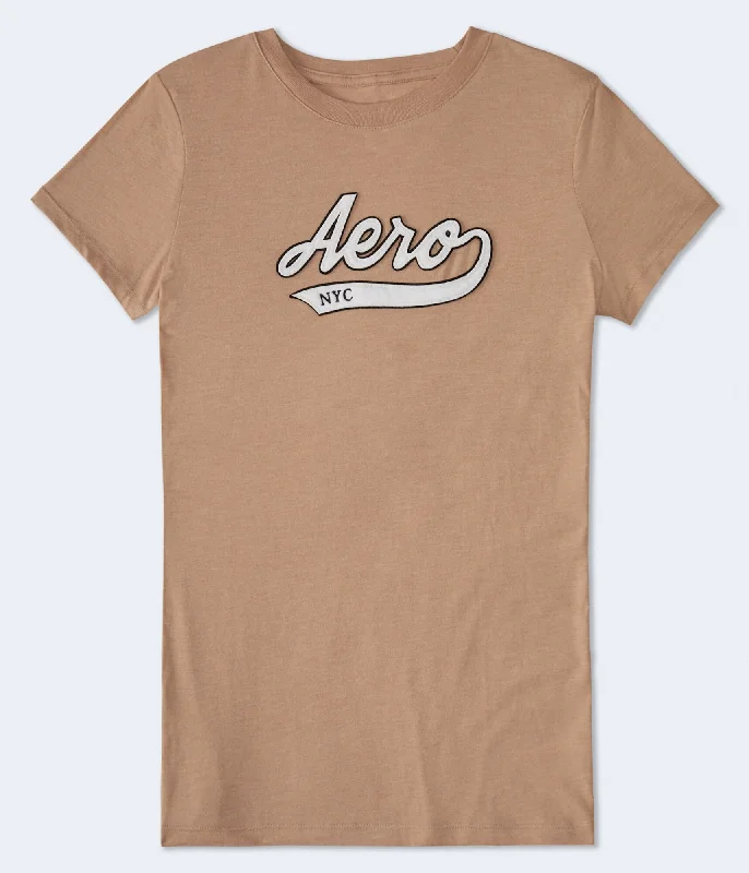 Aeropostale Nyc Script Appliqué Graphic Tee