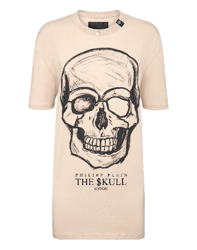 T-shirt Round Neck SS print Skull