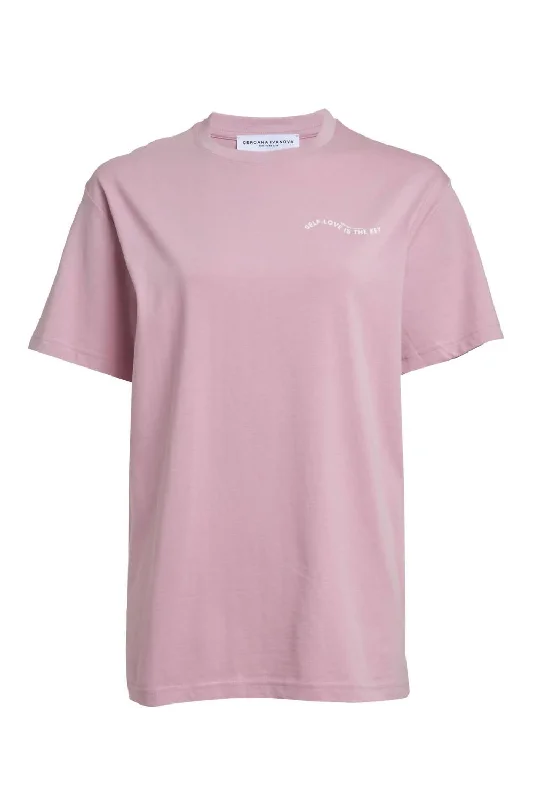 Women's Organic Cotton T-Shirt In Mauve