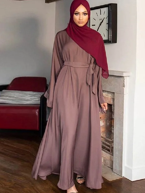 Abaya Muslim Fashion Islamic Clothing Women Maxi Dresses Fashionable Halter Neck Maxi Dress Abaya Muslim Fashion Islamic Clothing Women Maxi Dresses Fashionable Halter Neck Maxi Dress