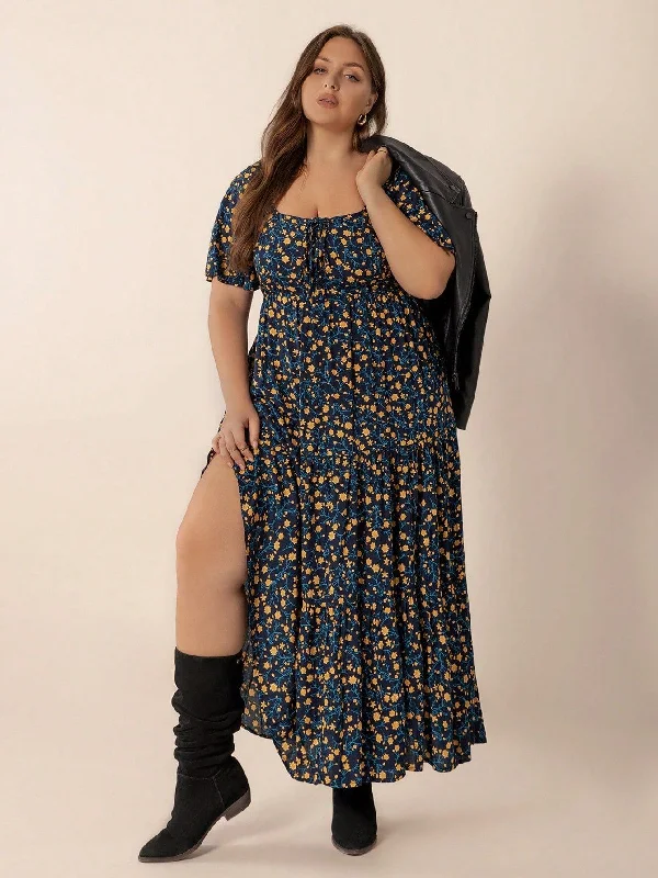 PLUS SIZE Ziggy Maxi Dress - Navy