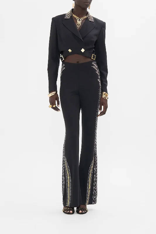 CROPPED JACKET WITH CUTOUT AND BUCKLE DETAIL THEY CALLED HER NEFERTARI