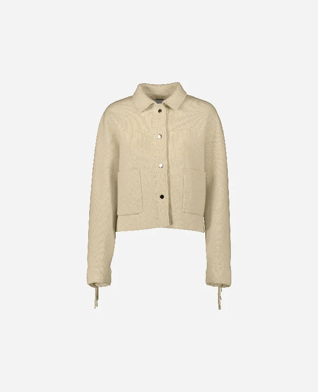 Jacket aus Cashmere-Mischung in Beige