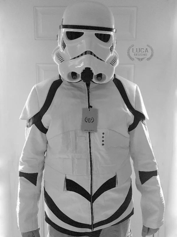 Womens Star Wars Stormtrooper Leather Jacket Armor White