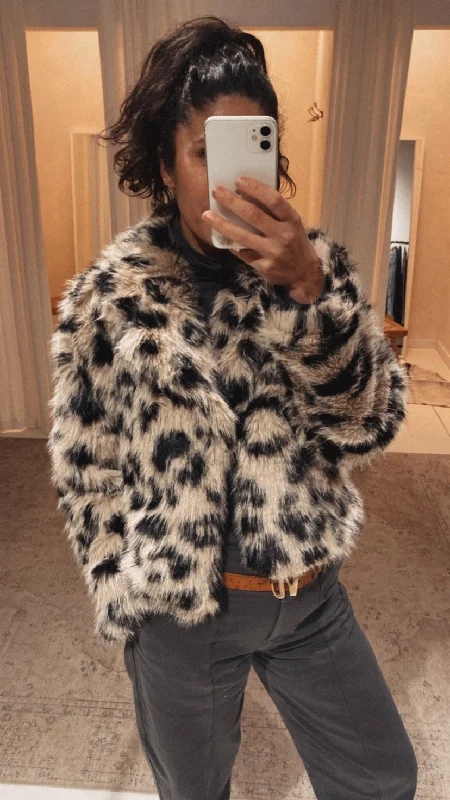 Cheeta fur jacket