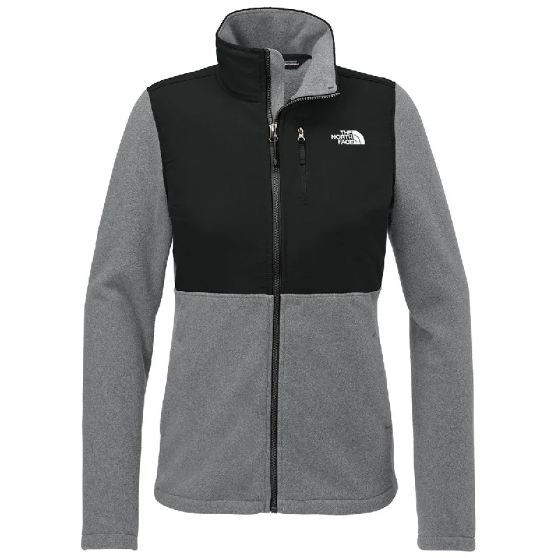 The North Face Women's TNF Medium Grey Heather/ TNF Black Highest Peak Full-Zip Fleece Jacket