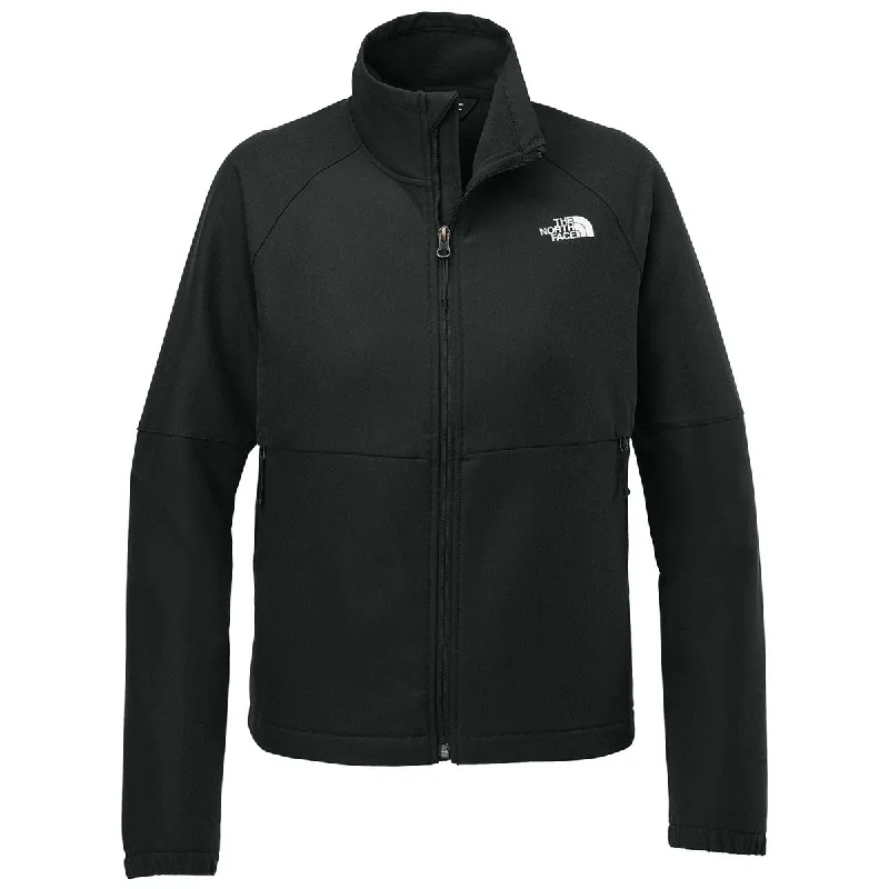 The North Face Women's TNF Black Heather Barr Lake Soft Shell Jacket