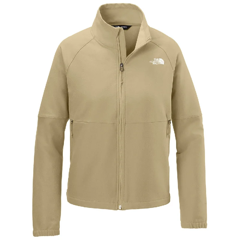 The North Face Women's Khaki Stone Dark Heather Barr Lake Soft Shell Jacket