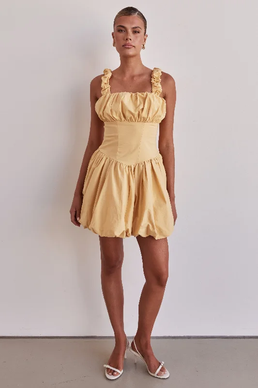 Guinevere Mini Dress (Yellow)