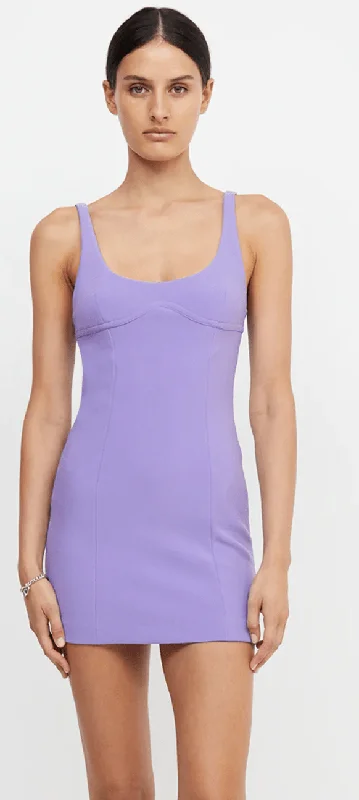 Marisol Scoop Mini Dress Grape