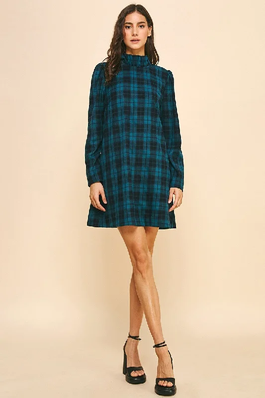 PLAID MINI DRESS