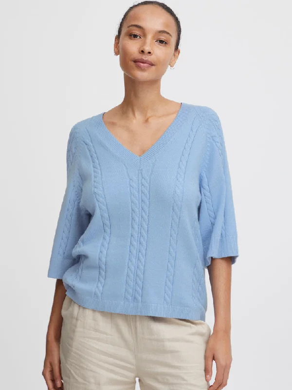 B Young ByManina Jumper Vista Blue