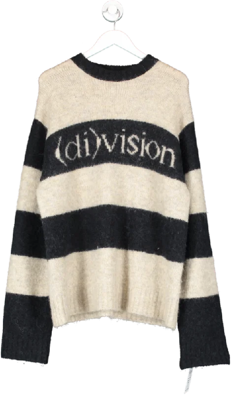 (di)vision Beige Off Striped Jumper UK S