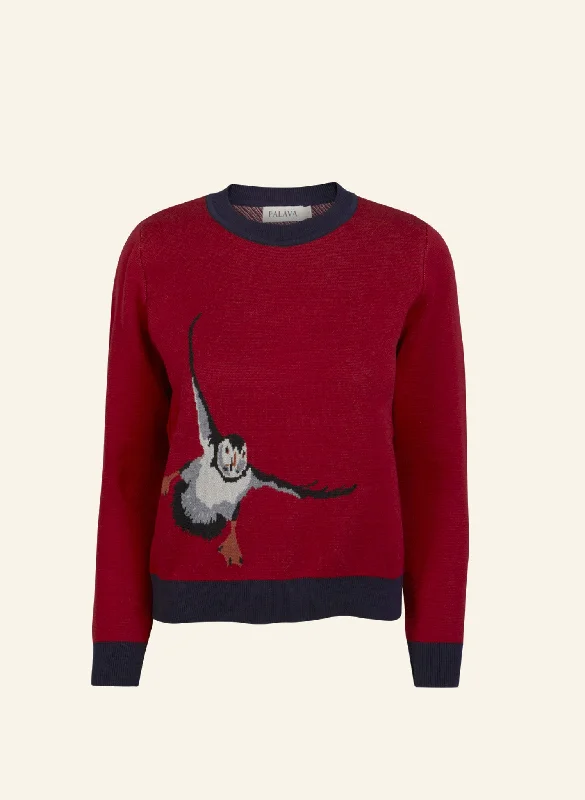 Esther Long - Red Puffin Jumper