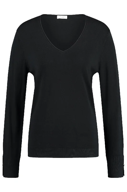 Gerry Weber 978062-44727 Jumper Black V-Neck