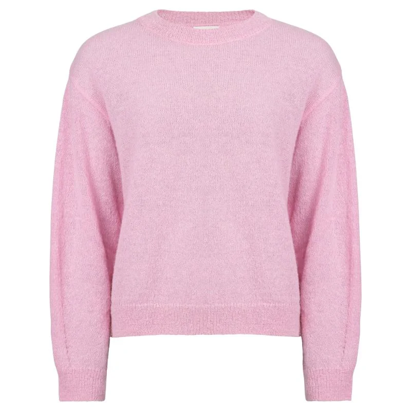 Holebrook Elizabeth Alpaca Ladies Crew Neck Jumper - Light Pink