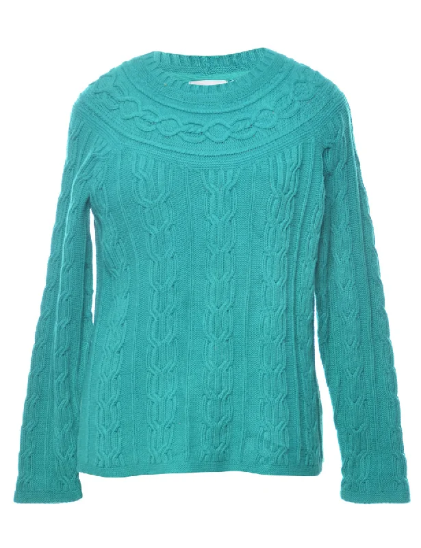 Liz Claiborne Cable Knit Jumper - M