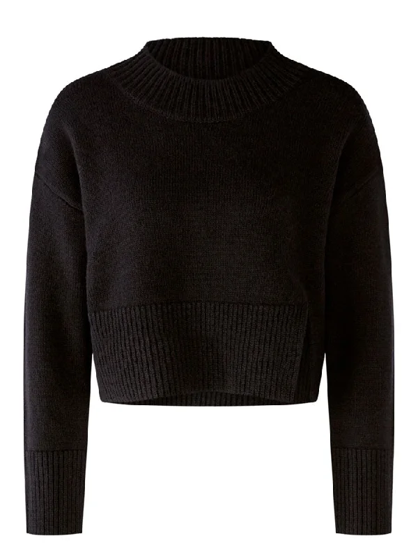 Oui Jumper Black