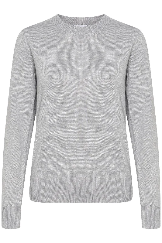 Saint Tropez 30511753 MilaSz Jumper Pearl Grey Melange