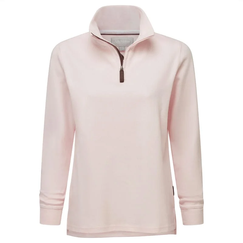 Schoffel Appletree Bay 1/4 Zip Ladies Jumper - Pale Pink