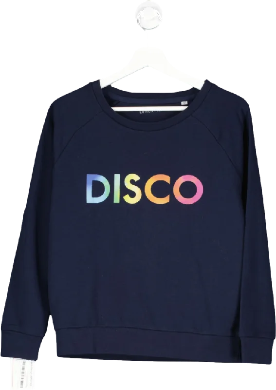 orwell & austen Blue Disco Jumper UK XS Hooded Sweater Collared Sweater Shawl Collar orwell & austen Blue Disco Jumper UK XS Hooded Sweater Collared Sweater Shawl Collar