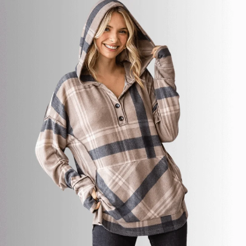 Blake Soft Plaid Hoodie Made in USA