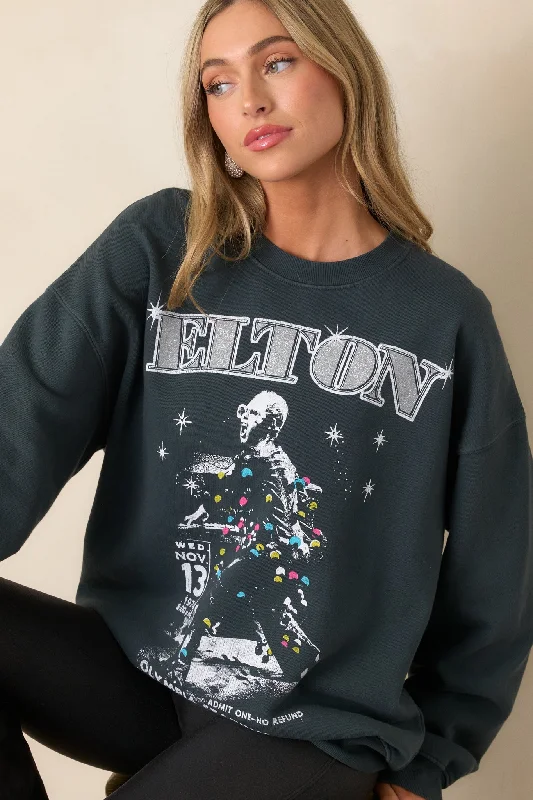 Charcoal Elton John Olympia Stadium Crew Neck Sweatshirt