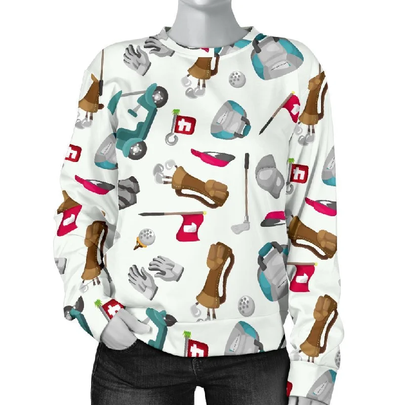 Golf Print Pattern Women's Sweatshirt