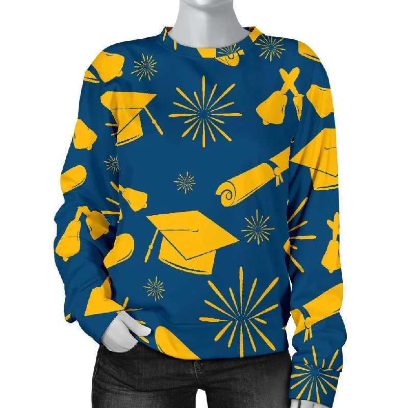 Graduation Pattern Print Women's Sweatshirt