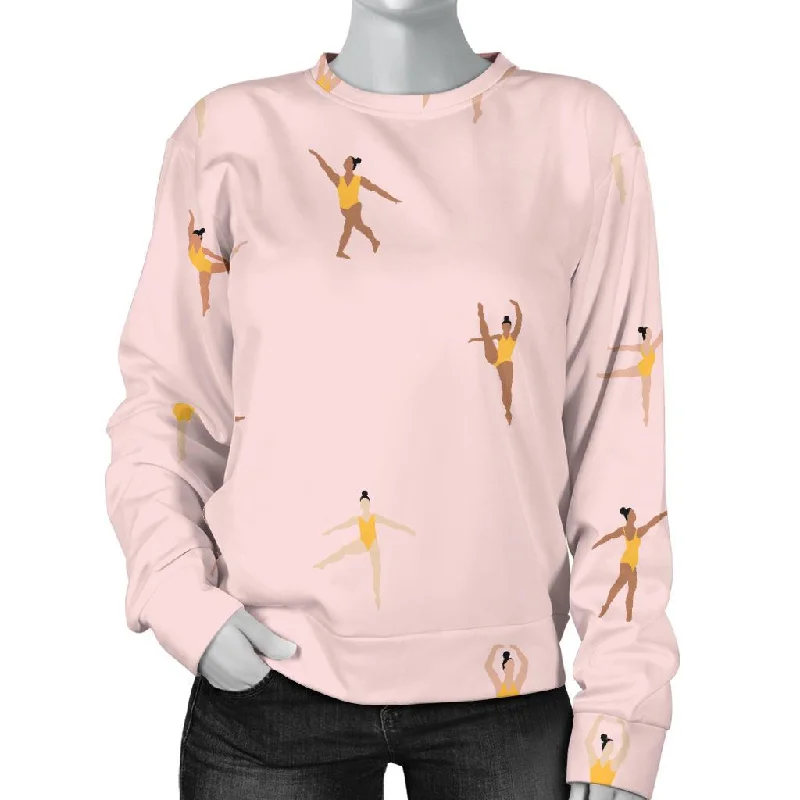 Gymnastics Pattern Print Women's Sweatshirt