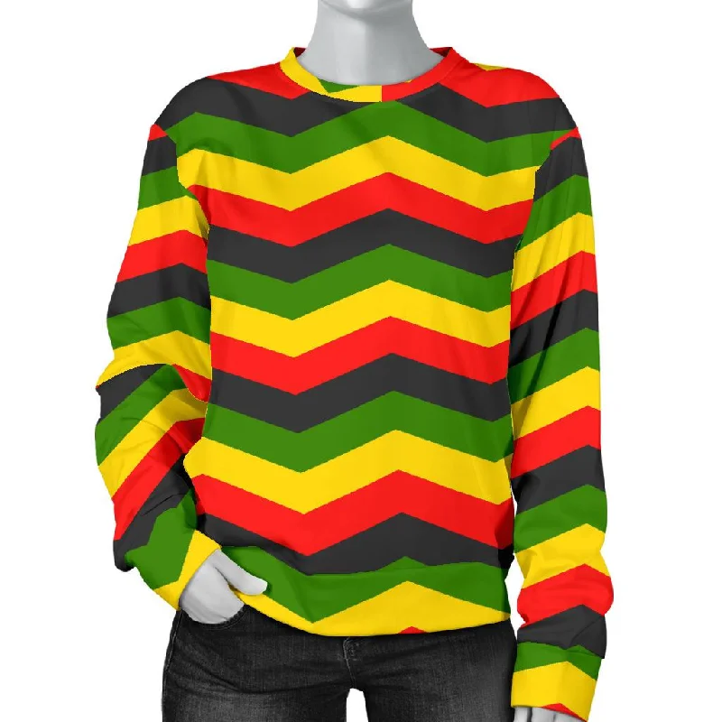 Jamaican Print Pattern Women's Sweatshirt