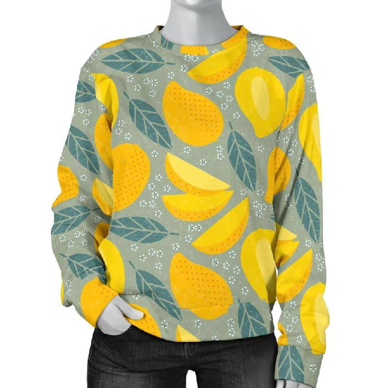 Mango Cute Print Pattern Women's Sweatshirt