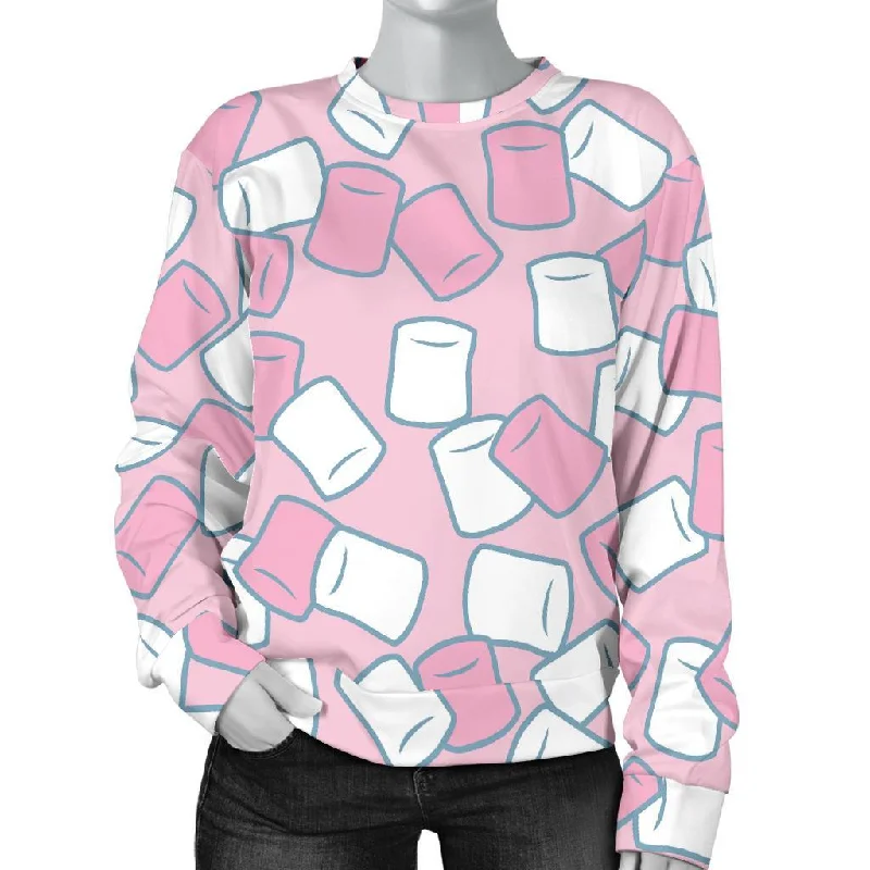 Marshmallow Colorful Print Pattern Women's Sweatshirt