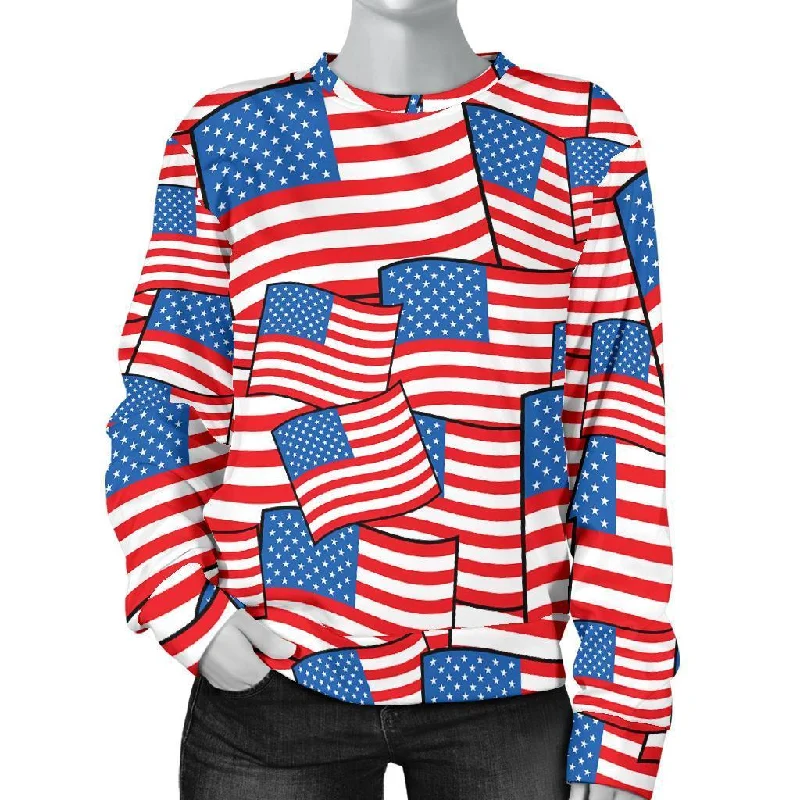 Patriot Pattern Print Women's Sweatshirt