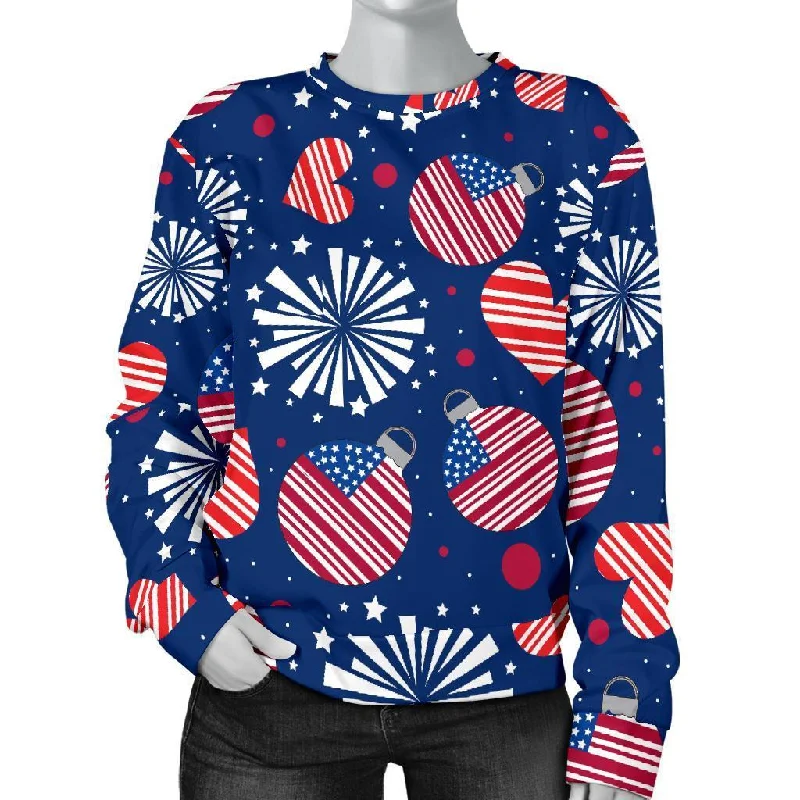 Patriot Print Pattern Women's Sweatshirt